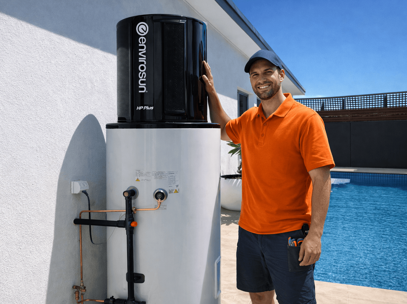 Hot water done right: <br><em>built better, backed locally.</em>
